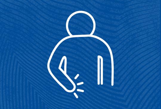 Person with hurt back
